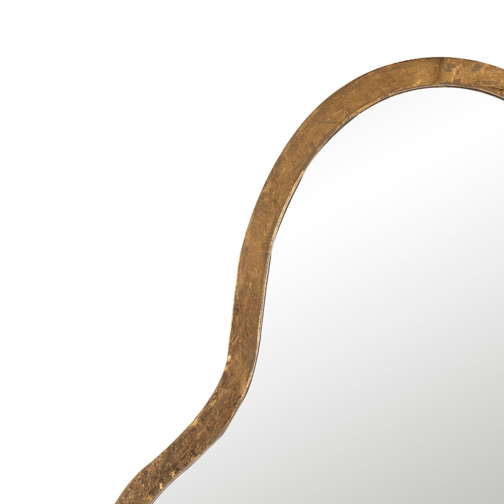 Safavieh PARMA, 18-Inch Round Gold Foil Mirror – Elegant Iron Frame, Versatile Decor for Any Space! MIR4094A