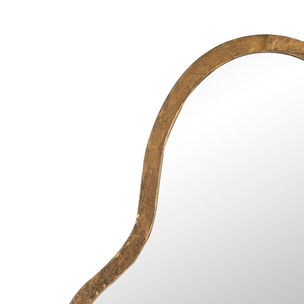 Safavieh PARMA, 18-Inch Round Gold Foil Mirror – Elegant Iron Frame, Versatile Decor for Any Space! MIR4094A