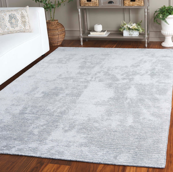Safavieh Mirage Modern Hand-tufted Area Rug – Elegant Minimalist Design For Luxurious Comfort In Any Space Light Grey 80% Viscose,10% Wool,10% Cotton Mir475g-9