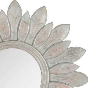 Safavieh SUN King Mirror – Elegant Sunburst Design for Timeless Style in Living Rooms and Entryways Grey MIR5003A