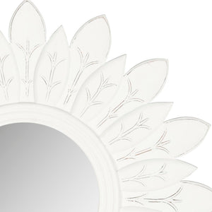 Safavieh SUN King Mirror – Elegant Sunburst Design for Timeless Style in Living Rooms and Entryways Antique White MIR5003D
