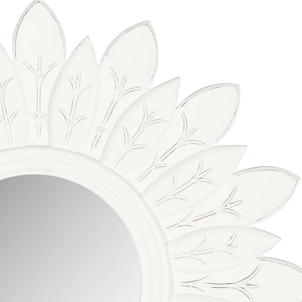 Safavieh SUN King Mirror – Elegant Sunburst Design for Timeless Style in Living Rooms and Entryways Antique White MIR5003D