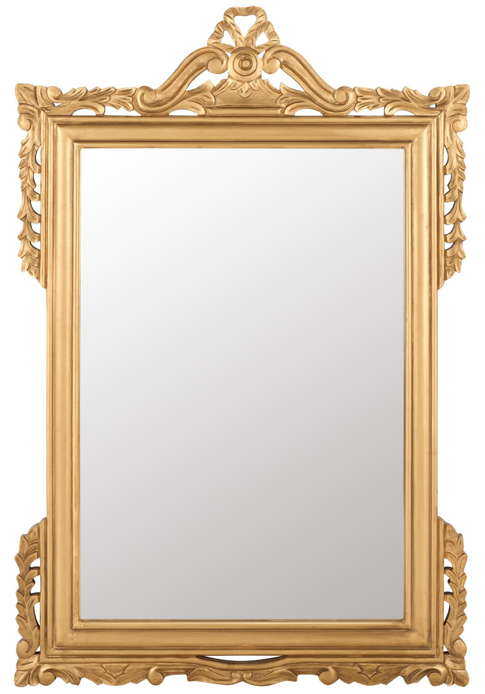 Safavieh PEDIMENT Mirror - Elegant Architectural Design with Vintage Charm for Timeless Home Decor Enhancements Gold MIR5004C