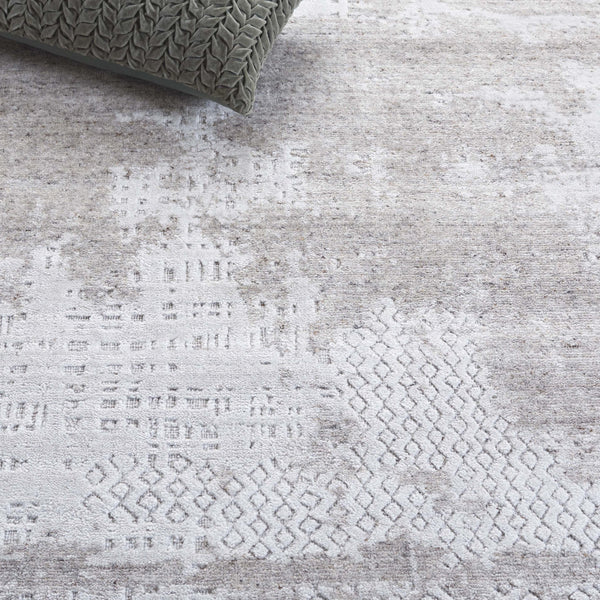 Safavieh Mirage Hand Loomed Area Rug - Luxurious Wool Viscose Blend For Modern Elegance And Comfort Grey ,Ivory 60% Wool,30% Viscose,10% Cotton Mir528f-6