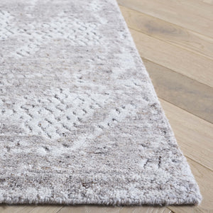 Safavieh Mirage Hand-Loomed 12X18 Grey Ivory Accent Rug — Plush Low-Profile 60% Wool Transitional Mat MIR528F-0116