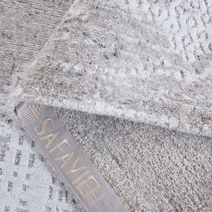 Safavieh Mirage Hand Loomed Area Rug - Luxurious Wool Viscose Blend For Modern Elegance And Comfort Grey ,Ivory 60% Wool,30% Viscose,10% Cotton Mir528f-6