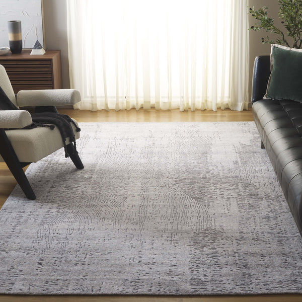 Safavieh Mirage Hand-loomed Area Rug – Elegant Modern Design In Soft Textured Wool And Viscose Blend For Home Grey 60% Wool,30% Viscose,10% Cotton Mir529f-9