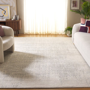 Safavieh Mirage Hand-Loomed Accent Rug 1X1.5 Ft Light Beige Grey – Wool-Viscose-Cotton Blend, Low Pile Cozy Elegance MIR534C-0116