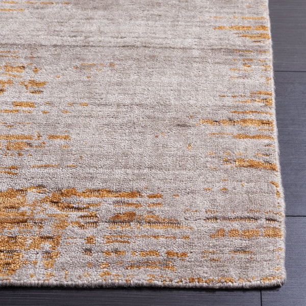 Safavieh Mirage Area Rug - Hand-loomed Ivory And Beige With Abstract Pattern For Modern Elegance And Comfort Grey ,Gold 55% Wool,30% Viscose,15% Cotton Mir534d-6