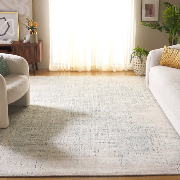 Safavieh Mirage Area Rug - Hand-loomed Ivory And Beige With Abstract Pattern For Modern Elegance And Comfort Teal ,Beige 55% Wool,30% Viscose,15% Cotton Mir534j-9