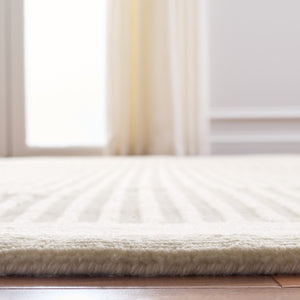 Safavieh Mirage Hand-Loomed Wool Cotton Solid Ivory Area Rug for Modern Living Spaces 8'-0" x 10'-0" MIR634A-8