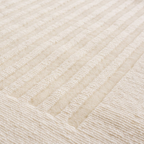 Safavieh Mirage Hand-Loomed Wool Cotton Solid Ivory Area Rug for Modern Living Spaces 8'-0" x 10'-0" MIR634A-8