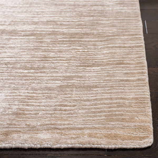 Safavieh Mirage Hand-Loomed Beige Accent Rug 1X1.5 Ft, 3/8" Pile, 80% Viscose 20% Cotton — Low-Profile Luxury Mat MIR635B-0116