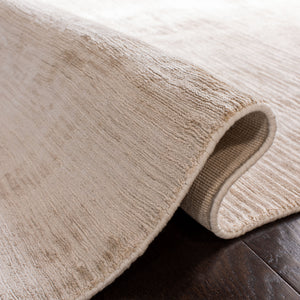 Safavieh Mirage Hand-Loomed Beige Accent Rug 1X1.5 Ft, 3/8" Pile, 80% Viscose 20% Cotton — Low-Profile Luxury Mat MIR635B-0116