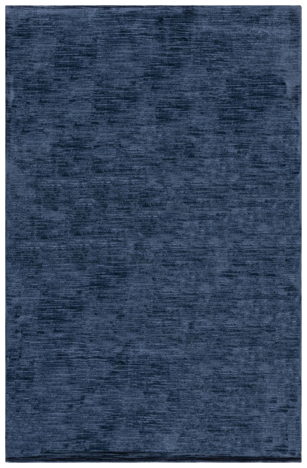 Safavieh Mirage Hand-Loomed 635N Navy Accent Rug 1'X1'6" — Low-Profile Viscose-Cotton, Soft Tonal Minimalism MIR635N-0116