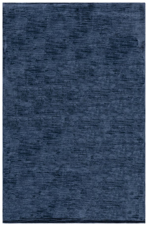 Safavieh Mirage Hand-Loomed 635N Navy Accent Rug 1'X1'6" — Low-Profile Viscose-Cotton, Soft Tonal Minimalism MIR635N-0116