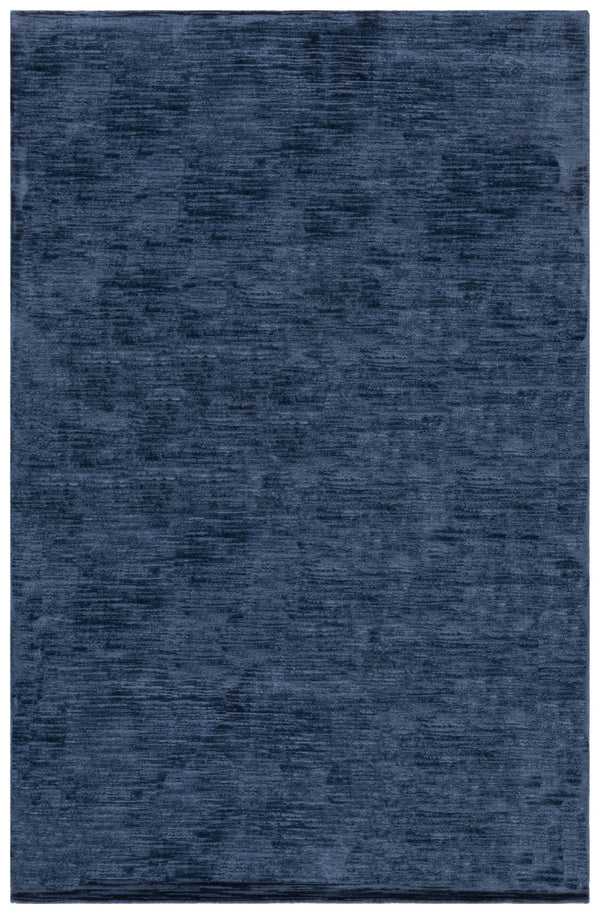 Safavieh Mirage Hand-Loomed 635N Navy Accent Rug 1'X1'6" — Low-Profile Viscose-Cotton, Soft Tonal Minimalism MIR635N-0116