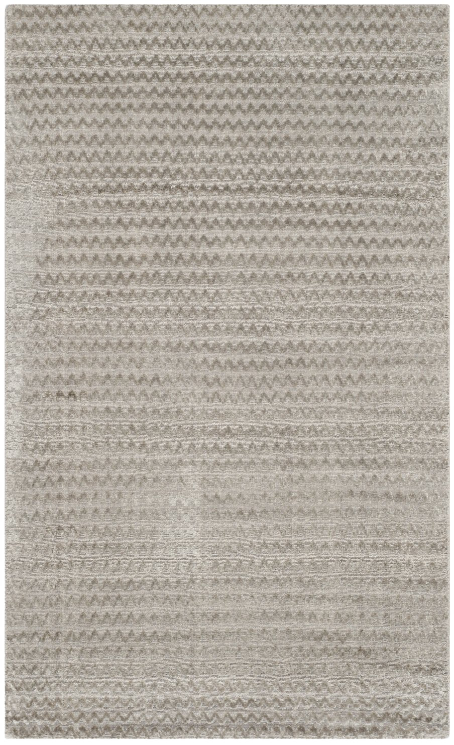 Safavieh Mirage Graphite Hand-Loomed Accent Rug 12X18 In — Viscose-Cotton Chevon Texture, Low-Pile Elegance MIR636A-0116