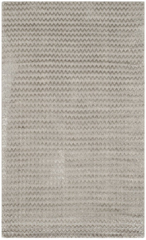 Safavieh Mirage Graphite Hand-Loomed Accent Rug 12X18 In — Viscose-Cotton Chevon Texture, Low-Pile Elegance MIR636A-0116
