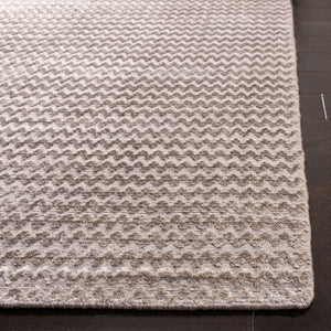 Safavieh Mirage Graphite Hand-Loomed Accent Rug 12X18 In — Viscose-Cotton Chevon Texture, Low-Pile Elegance MIR636A-0116