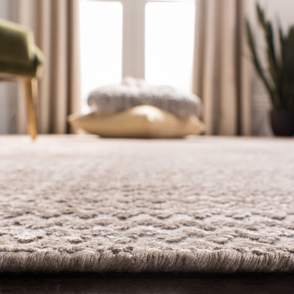 Safavieh Mirage Graphite Hand-Loomed Accent Rug 12X18 In — Viscose-Cotton Chevon Texture, Low-Pile Elegance MIR636A-0116