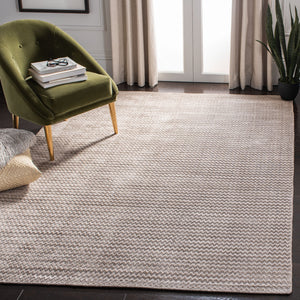 Safavieh Mirage Graphite Hand-Loomed Accent Rug 12X18 In — Viscose-Cotton Chevon Texture, Low-Pile Elegance MIR636A-0116