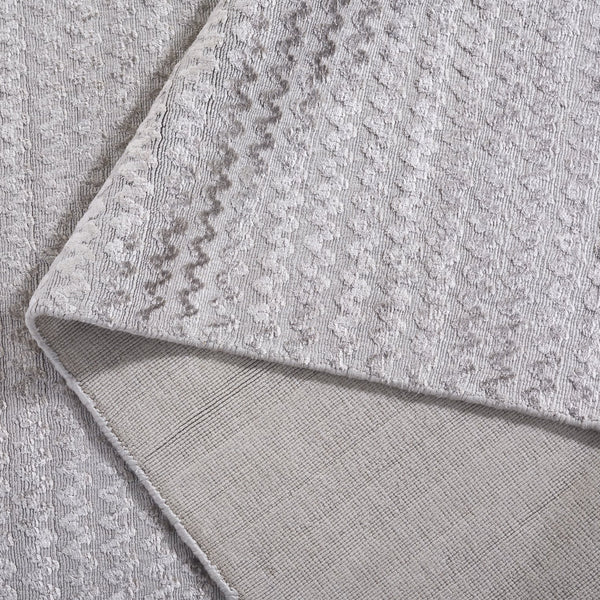 Safavieh Mirage Graphite Hand-Loomed Accent Rug 12X18 In — Viscose-Cotton Chevon Texture, Low-Pile Elegance MIR636A-0116