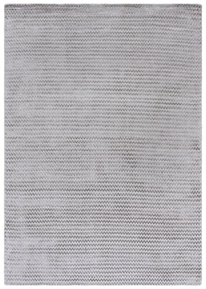 Safavieh Mirage Graphite Hand-Loomed Accent Rug 12X18 In — Viscose-Cotton Chevon Texture, Low-Pile Elegance MIR636A-0116