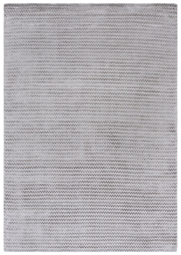 Safavieh Mirage Graphite Hand-Loomed Accent Rug 12X18 In — Viscose-Cotton Chevon Texture, Low-Pile Elegance MIR636A-0116