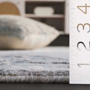 Safavieh Mirage Luxurious Hand-knotted Area Rug In Grey And Ivory - Elevate Your Home With Comfort & Style Grey ,Ivory 60% Viscose,30% Wool,& 10% Cotton Mir642f-9