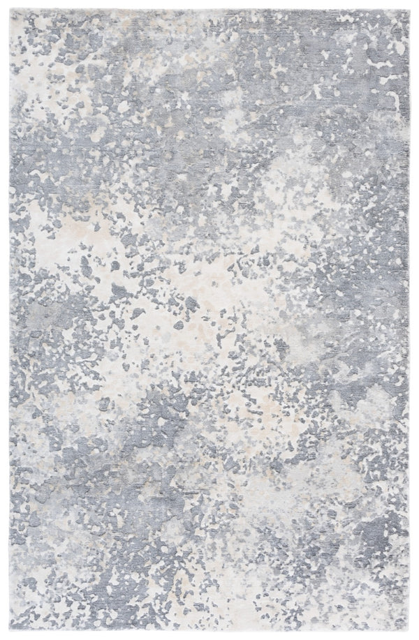Safavieh Mirage Luxurious Hand-knotted Area Rug In Grey And Ivory - Elevate Your Home With Comfort & Style Grey ,Ivory 60% Viscose,30% Wool,& 10% Cotton Mir642f-9