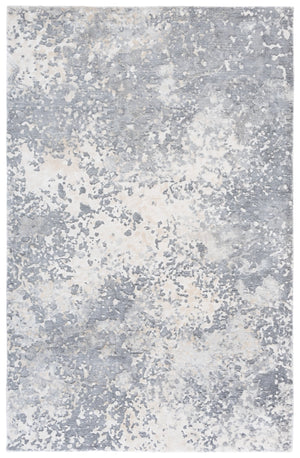 Safavieh Mirage Hand-Knotted 6X9 Grey Ivory Rug, 60% Viscose 30% Wool Low Pile, Abstract Modern Elegance MIR642F-6