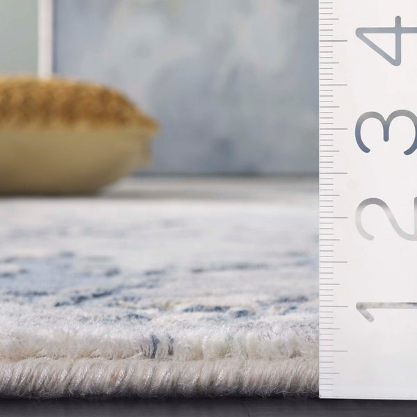 Safavieh Mirage Luxurious Hand-knotted Area Rug In Grey And Ivory - Elevate Your Home With Comfort & Style Blue ,Ivory 60% Viscose,30% Wool,& 10% Cotton Mir642m-9