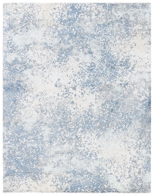 Safavieh Mirage Luxurious Hand-knotted Area Rug In Grey And Ivory - Elevate Your Home With Comfort & Style Blue ,Ivory 60% Viscose,30% Wool,& 10% Cotton Mir642m-9