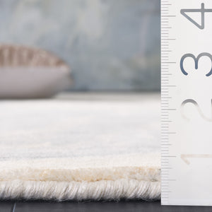 Safavieh Mirage Hand-Knotted Grey Ivory Accent Rug 1X1.5 Ft — Soft Viscose-Wool Blend, Modern Neutral Layering Piece MIR643F-0116