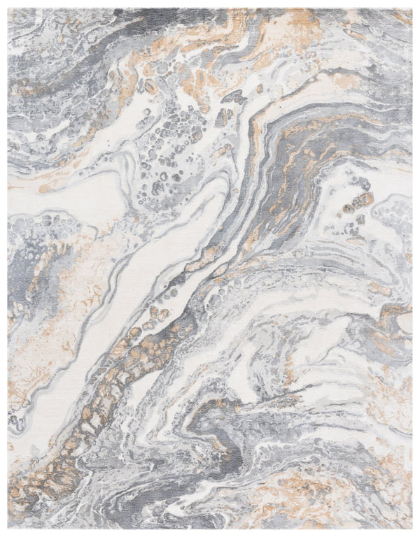 Safavieh Mirage Hand-knotted Area Rug 8x10 Ft - Luxurious Grey Ivory Design With Plush Texture & Style Grey ,Ivory 60% Viscose,30% Wool,& 10% Cotton Mir643f-8