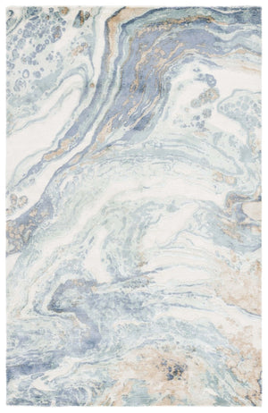 Safavieh Mirage Hand Knotted Viscose Wool Area Rug Marble Inspired Sheen for Living Rooms MIR643M-6