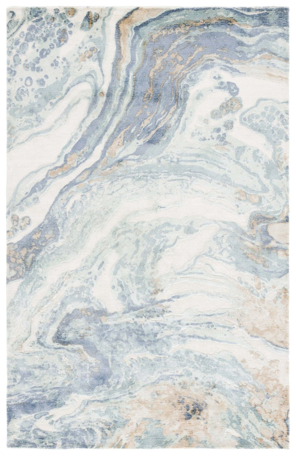 Safavieh Mirage Hand Knotted Viscose Wool Area Rug Marble Inspired Sheen for Living Rooms MIR643M-6