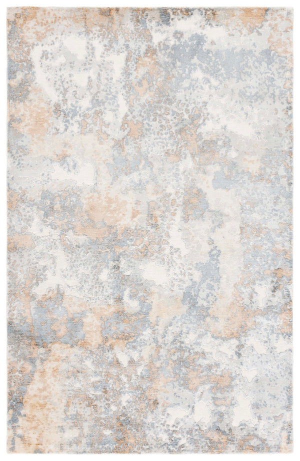 Safavieh Mirage Hand Knotted Area Rug – Luxurious Craftsmanship With Modern Elegance For Your Home Decor Grey ,Ivory 60% Viscose,30% Wool,& 10% Cotton Mir644f-9