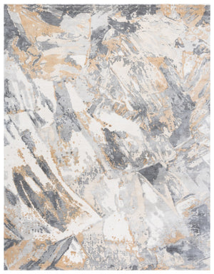 Safavieh Mirage Hand-knotted Area Rug - Luxurious Abstract Design For Chic Living Spaces And Cozy Comfort Grey ,Ivory 60% Viscose,30% Wool,& 10% Cotton Mir645f-9