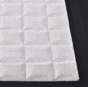 Safavieh Mirage Hand-Knotted Ivory Area Rug — Luxurious Viscose-Cotton Blend, Low-Profile Modern Centerpiece 9'-0" x 12'-0" MIR646A-9