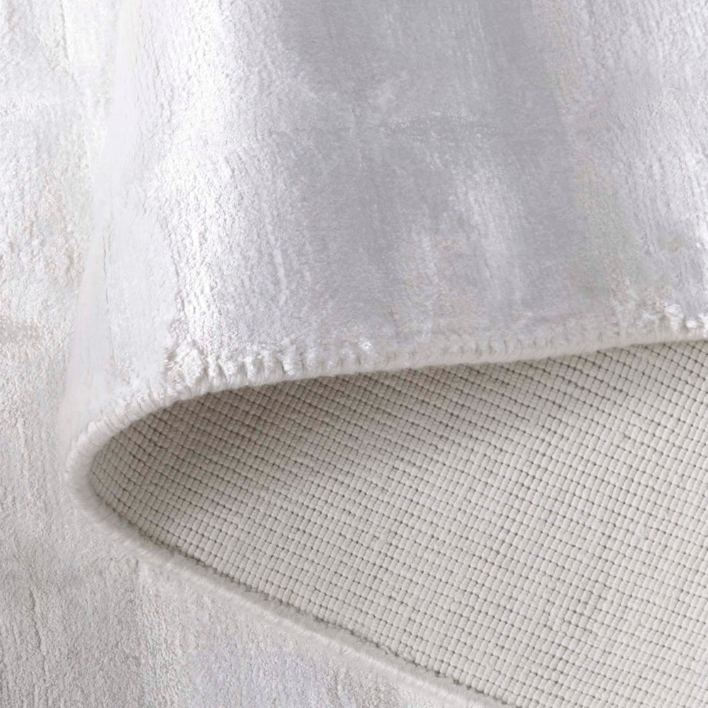 Safavieh Mirage Hand-Knotted Ivory Area Rug — Luxurious Viscose-Cotton Blend, Low-Profile Modern Centerpiece 9'-0" x 12'-0" MIR646A-9
