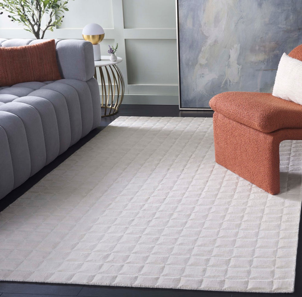 Safavieh Mirage Luxurious Hand-knotted Area Rug - Elegant Comfort And Style For Your Inviting Home Decor Ivory 80% Viscose & 20% Cotton Mir646a-8