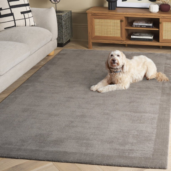 Safavieh Mirage Hand-Loomed Wool Cotton Area Rug Neutral Grey Tonal Shading Modern Living MIR685F-5