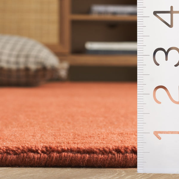 Safavieh Mirage Elegant Hand-loomed Area Rug In Neutral Tones – 9x12 Ft Luxurious Comfort For Your Home Rust 80% Wool & 20% Cotton Mir685p-9