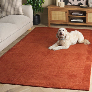 Safavieh Mirage Elegant Hand-loomed Area Rug In Neutral Tones – 9x12 Ft Luxurious Comfort For Your Home Rust 80% Wool & 20% Cotton Mir685p-9