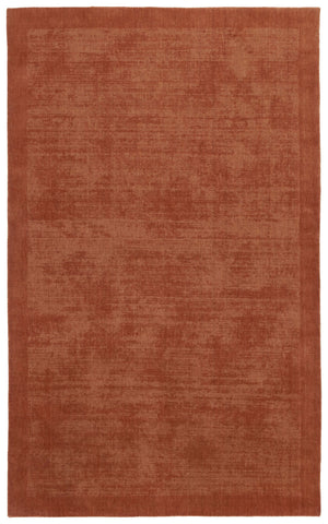 Safavieh Mirage Hand-Loomed 6X9 Rust Wool-Cotton Rug — 3/8" Pile, Durable 80/20 Blend, Warm Textured Accent MIR685P-6
