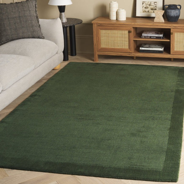 Safavieh Mirage Hand-Loomed Wool Cotton Area Rug Earthy Green Artisan Weave for Living Rooms MIR685Y-6