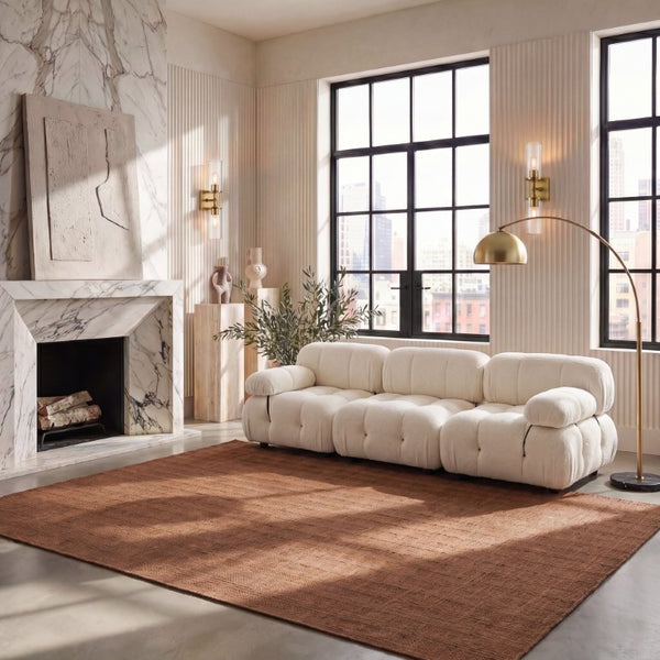 Safavieh Mirage Hand-Loomed Wool Cotton Area Rug Earthy Rust Transitional Living Room Accent MIR686P-8