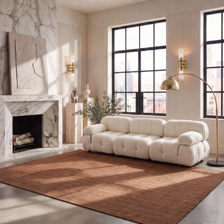 Safavieh Mirage Hand-Loomed Wool Area Rug Earthy Rust Tone for Living Room or Bedroom MIR686P-9